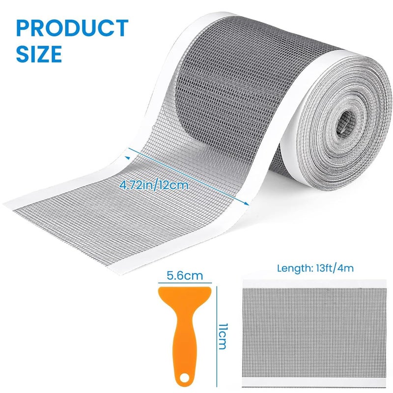 DEVHEART Plastic 1 Roll Kitchen Sink Strainer Disposable Hair Catcher Shower Drain Mesh Stickers, PVC Mesh, DIY Shower Drain Cover Hair Catcher for Any Length, 13 Foot Hair Stopper 4.72 Inch Width - Image 2
