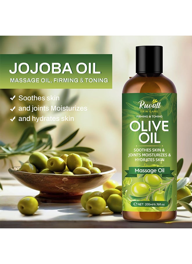 OLIVE RUOALL Body Care Olive Oil Body Massage Oil - 200ml  - Image 2