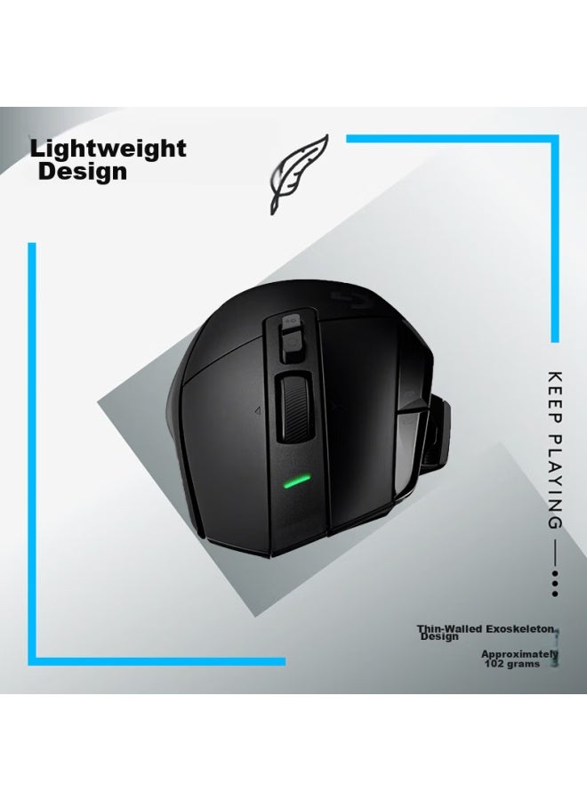 G Logitech G502 X Lightspeed Wireless Gaming Mouse, G502 Advanced Wireless Version, New Optical-mechanical Hybrid Micro Switch, Hero Engine, Esports Mouse, Black - Image 4