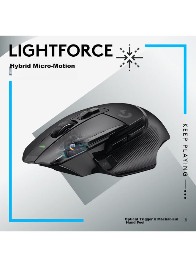 G Logitech G502 X Lightspeed Wireless Gaming Mouse, G502 Advanced Wireless Version, New Optical-mechanical Hybrid Micro Switch, Hero Engine, Esports Mouse, Black - Image 3