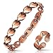 Mahnco Copper Bracelets for Women Lymph Detox Magnetic Bracelets 100 Solid Pure Copper Bracelet with 3500 Gauss Magnets Lymphatic Drainage Ring with Adjustment Tool - Image 1