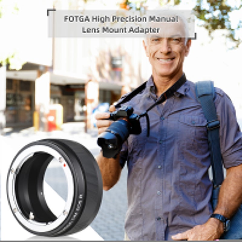 FOTGA High Precision Manual Lens Mount Adapter Ring Aluminum Alloy for Olympus OM-Mount Lens to for Canon EOS RF-Mount Mirrorless Cameras - Image 3