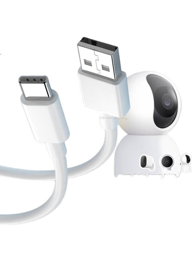 Trendsetter, Suitable For Xiaomi 2 Yuntai Version, Standard 2K, Outdoor Battery New Version Surveillance Camera, Power Extension Cable, 3 Meters Extended, Type-C Charging Cable, Data Cable - Image 3