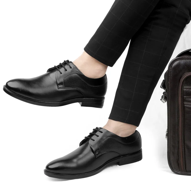 Bacca Bucci Black VANCOUVER Formal Shoes with Superior Comfort for Men | Best Price UAE