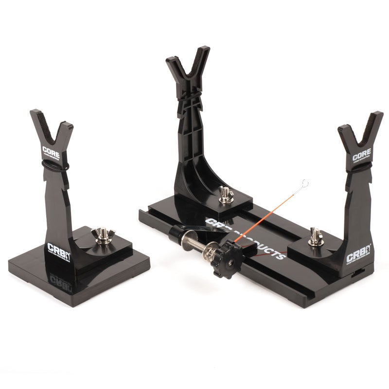 CRB Core Hand Wrapper - Rod Building System with Adjustable Rod Stands, Thread Carriage & Integrated Tensioner - Compact, Stable Platform for Custom Rod Building & Repairs