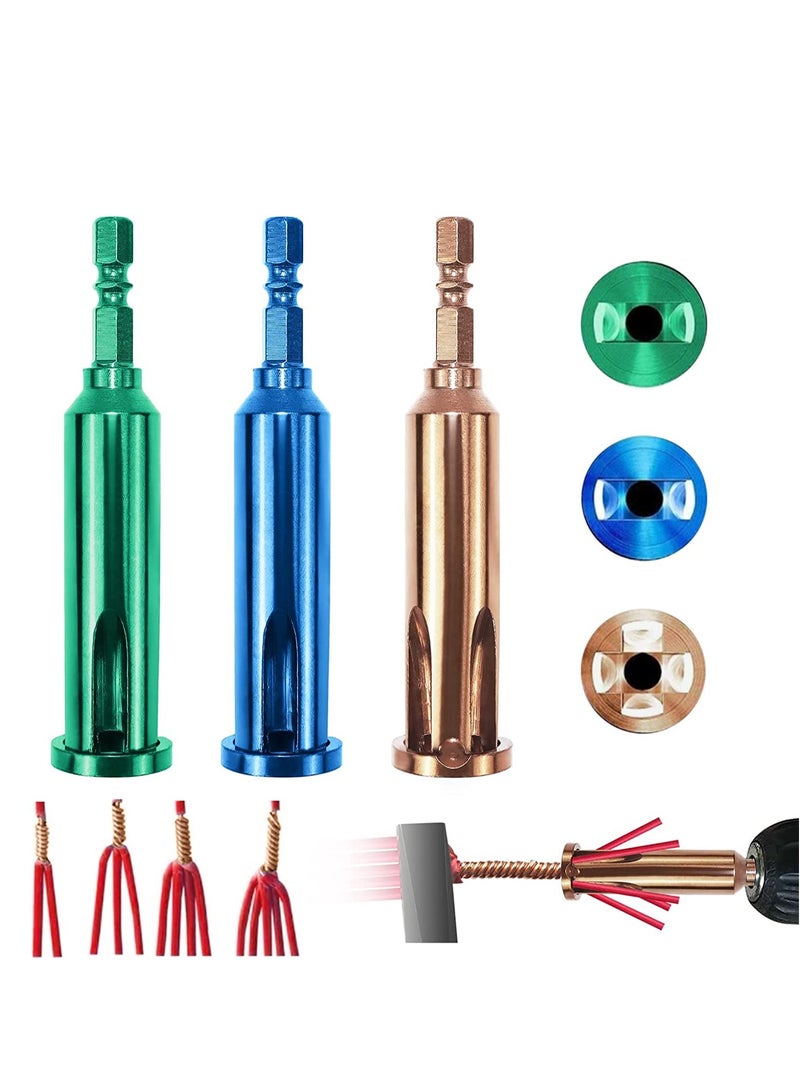 KASTWAVE Wire Twisting Tools, Wire Stripper and Twister, Quick Connector Twist Wire Tool, 4 Square and 2.5 Square, 2~5 Way Twister Wire, for Stripping and Twisting Wire Cable at the Same Time - Image 1
