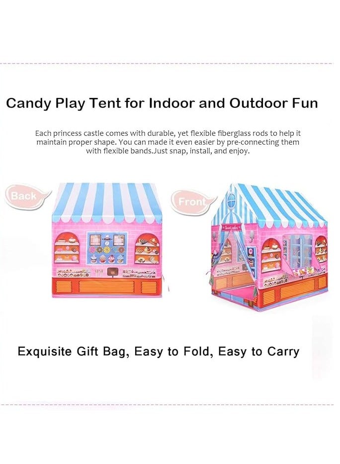 BLOOMING TIME Play Tent for Kids Candy Playhouse Boys & Girls Indoor Outdoor Toy - Image 5