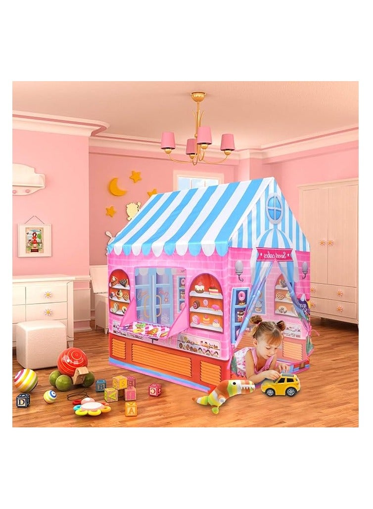 BLOOMING TIME Play Tent for Kids Candy Playhouse Boys & Girls Indoor Outdoor Toy - Image 2