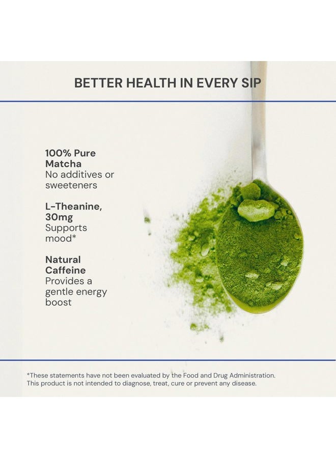 Blueprint Bryan Johnson Matcha Powder – Ceremonial Grade Japanese Matcha – Green Tea for Energy & Focus – Natural Caffeine, Antioxidant-Rich – 30mg L-Theanine- 30 Servings - Image 5
