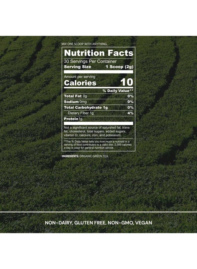 Blueprint Bryan Johnson Matcha Powder – Ceremonial Grade Japanese Matcha – Green Tea for Energy & Focus – Natural Caffeine, Antioxidant-Rich – 30mg L-Theanine- 30 Servings - Image 2