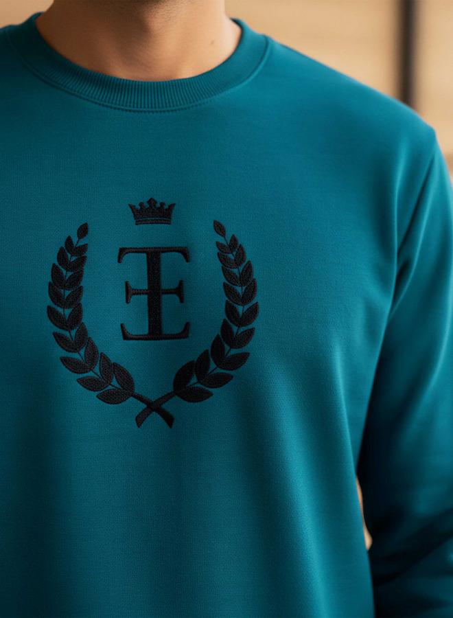Emperor Men Relaxed Fit Cotton Blend Sweatshirt - Image 4