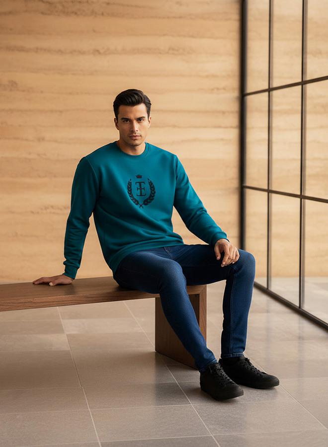 Emperor Men Relaxed Fit Cotton Blend Sweatshirt - Image 2