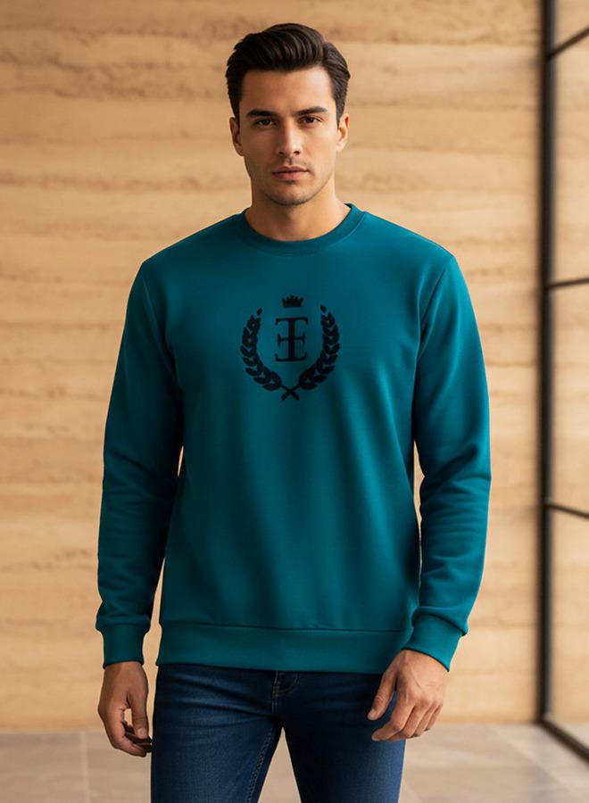 Emperor Men Relaxed Fit Cotton Blend Sweatshirt - Image 1