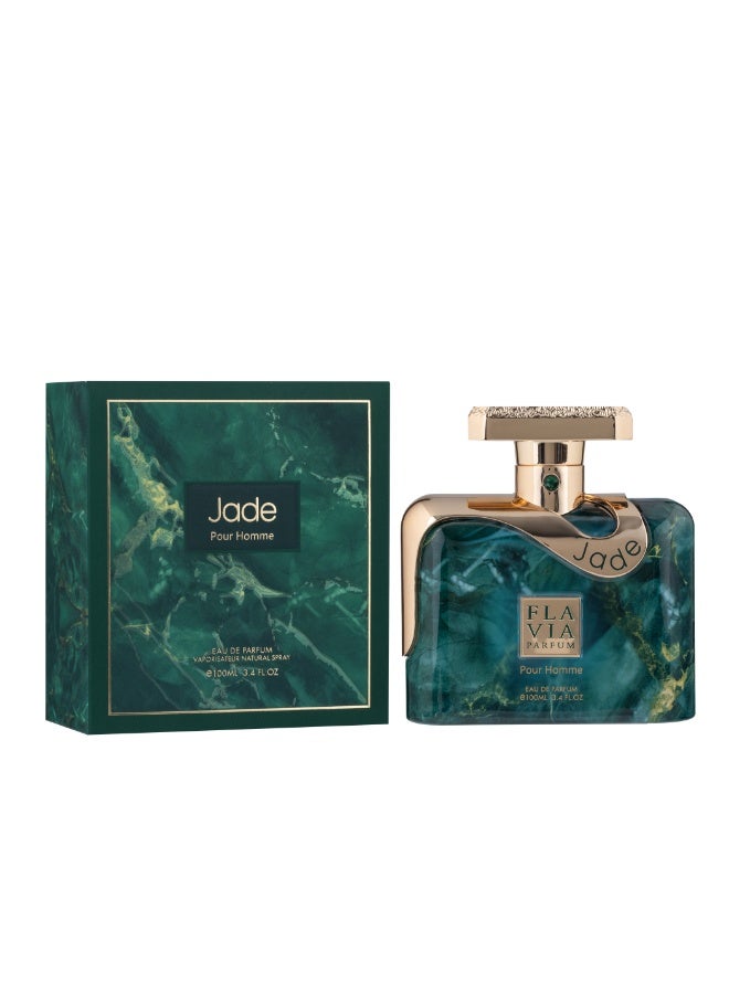 FLAVIA عطر فلافيا جاد بريميوم للرجال 100 مل | عطر للرجال | عطور فاخرة تدوم طويلاً له | رائحة زهرية فاكهية منعشة مع ليتشي عصير، وزهرة الماء، وطحلب البلوط الأرضي - Image 3