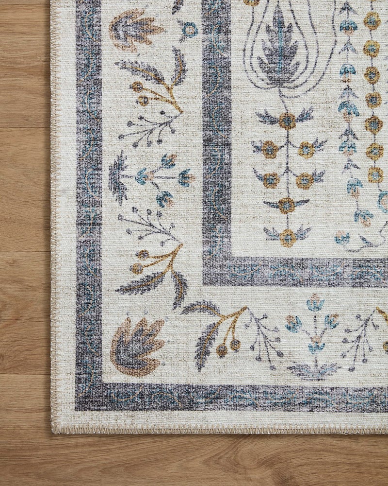 Loloi Rifle Paper Co. Maison Collection MAO-05 Wisteria Cream 5'-0" x 7'-6", .19" Pile Height, Area Rug - Image 4