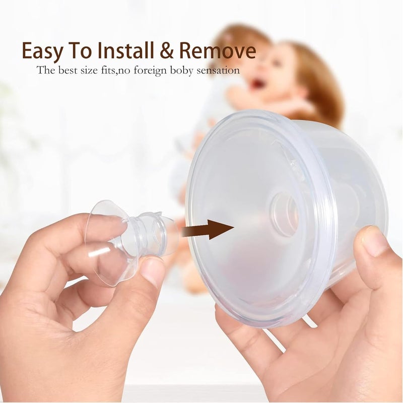 stacy Breast Pump Accessories for Breast Pump, Flange Inserts Suit for , Soft Nipple Cushions with Comfort and Efficiency for New Mom and New Baby for Different Size Parts Replace - Image 4