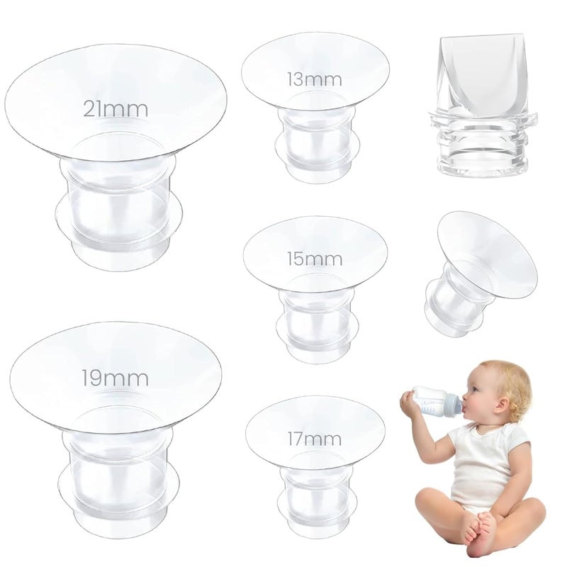 stacy Breast Pump Accessories for Breast Pump, Flange Inserts Suit for , Soft Nipple Cushions with Comfort and Efficiency for New Mom and New Baby for Different Size Parts Replace - Image 1
