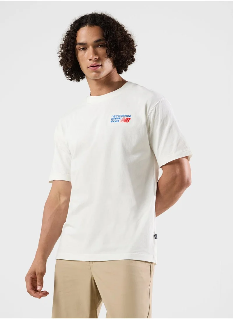 New Balance Athletics Relaxed  Logo T-Shirt