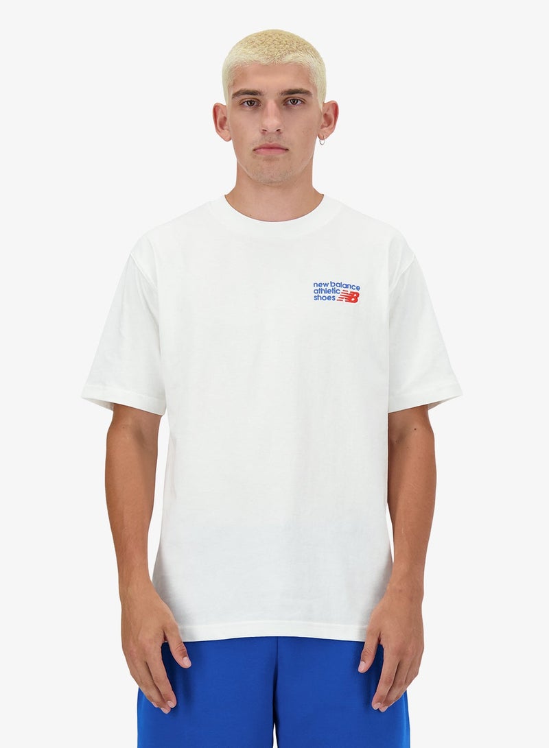 New Balance Athletics Relaxed  Logo T-Shirt - Image 1