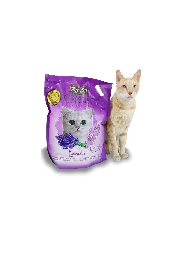 كيت كات رمل قطط كيت كات كلاسيك كريستال لافندر ٥ لتر - Image 1