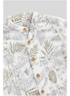 mothercare Grandad Shirt and Shorts Set  - Image 4