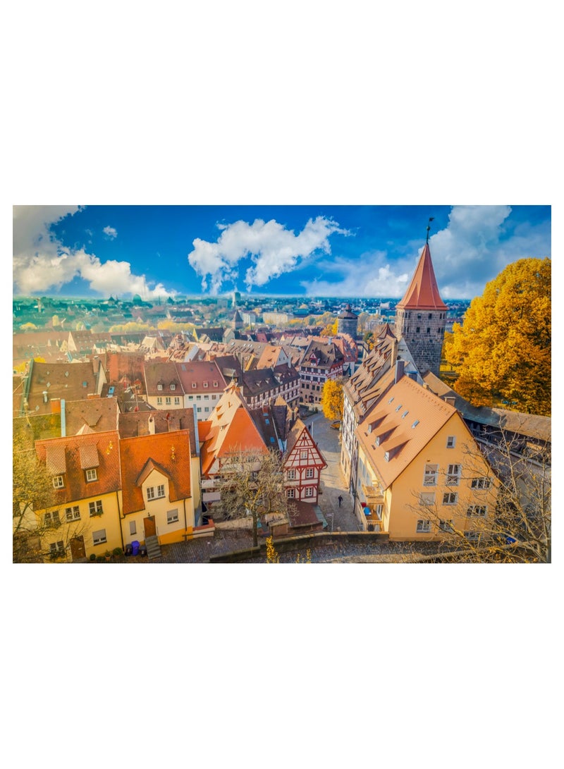 Anna 1000-Piece Colorful European Cityscape Puzzle - Image 1