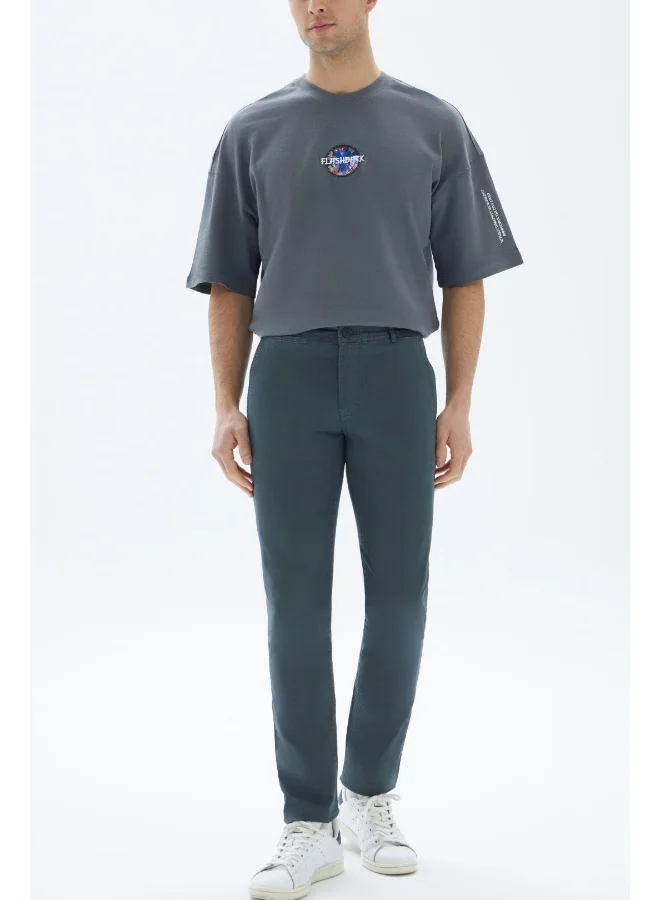 Wecre8 Grey Chinos Slim Trousers