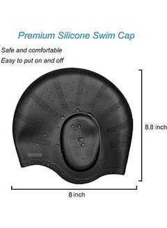 Latest Designed Long Hair Swim Capwaterproof Silicone Swimming Cap For Adult Woman And Menkeeps Hair Clean With Ear Protector Black. - pzsku/Z249D26F96EB5CB77F46CZ/45/_/1692274664/71016ab1-6a78-47f0-9250-9291d84aff78