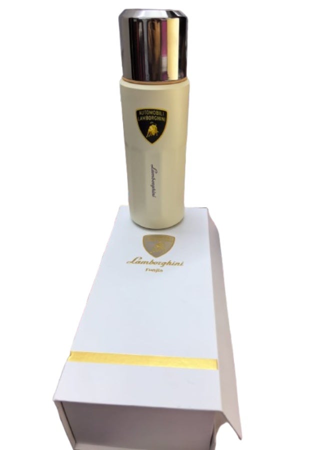 Lamborghini Funjia Stainless Steel Water Bottle 500ML Flask Double-Walled Vacuum-Insulated 2 Lids Eco-Friendly Perfect for Cold & Hot Drinks On The Go 100% Leakproof - Gym, School, Work, Travel - Image 1