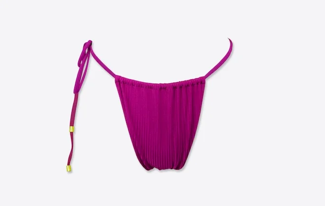 ملابس سباحة اي بي واي Zara bollywood tie-side recycled ribbed bottom