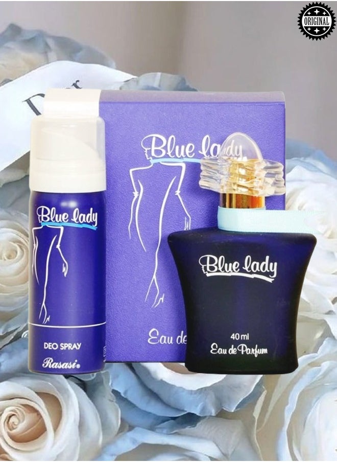 11 Gift Sets Blue Lady Has Perfume 40ml And Spray - pzsku/Z249D434DB7B48BC55895Z/45/_/1722452477/24894105-5f8d-4df1-9623-2030d76699bc