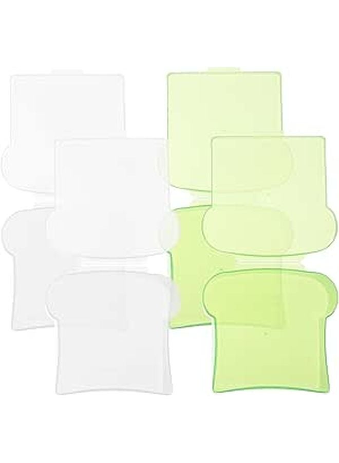 4Pcs Green Portable Bread Storage Boxes with Sealed Lids for Kitchen Camping Food Fresh Keeping - Image 1