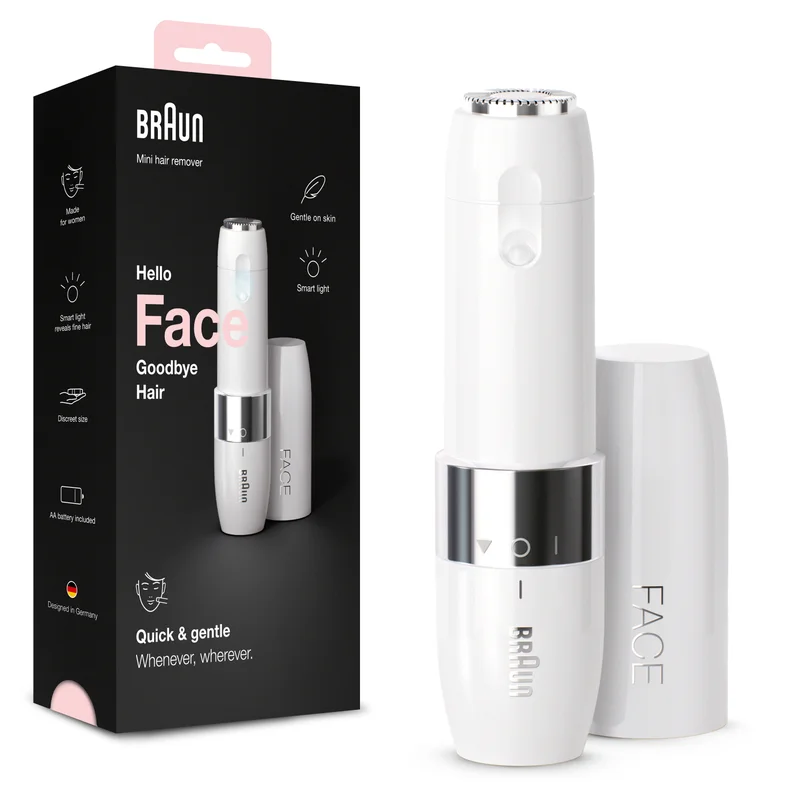 BRAUN Face Mini Hair Remover with Smartlight - FS1000 White
