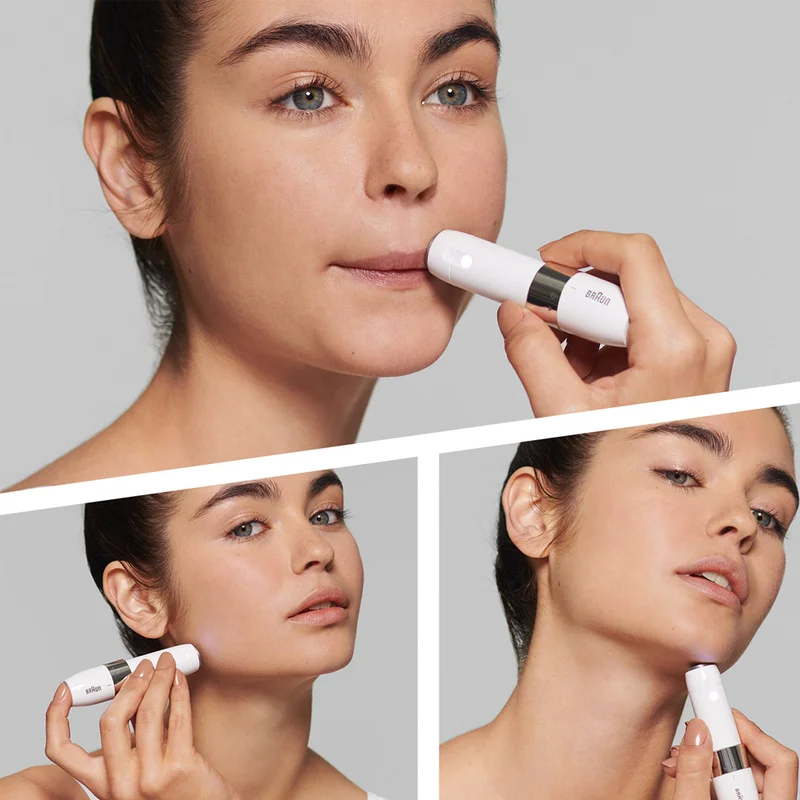 BRAUN Face Mini Hair Remover with Smartlight - FS1000 White