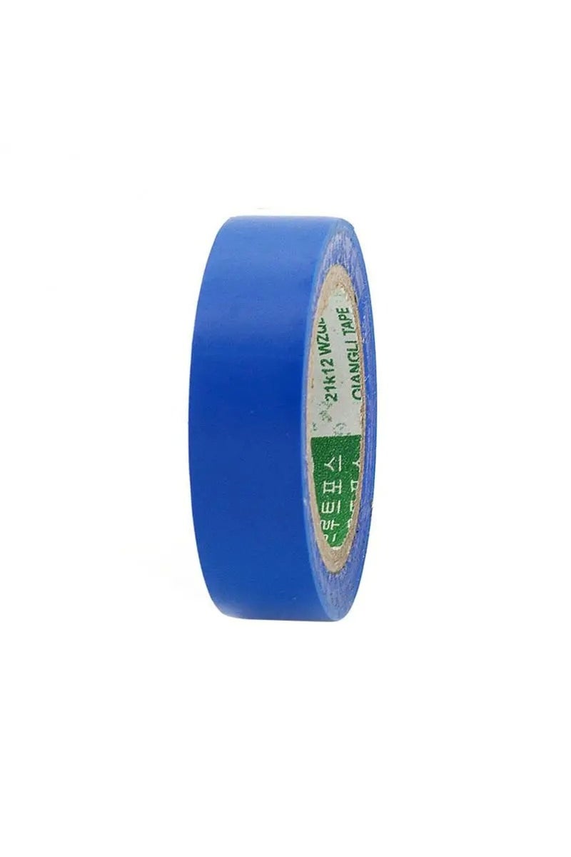 15mm 10M Blue Color Electrical Tape PVC Wear-resistant Flame Retardant Lead-free Insulating Waterpro