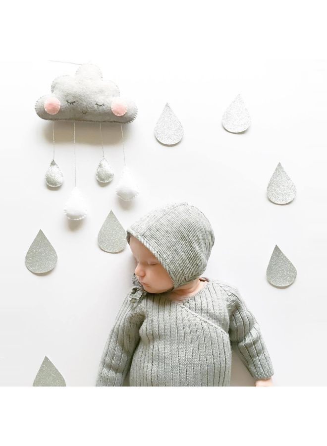 NIBEMINENT Hanging Cloud Water Drop Ornament Party Decoration One Size - Image 2