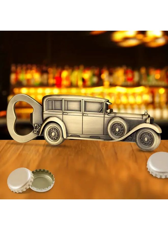 فتاحة زجاجات على شكل سيارة كلاسيكية - أدوات بار متينة من المعدن بلون مسدس - Image 4