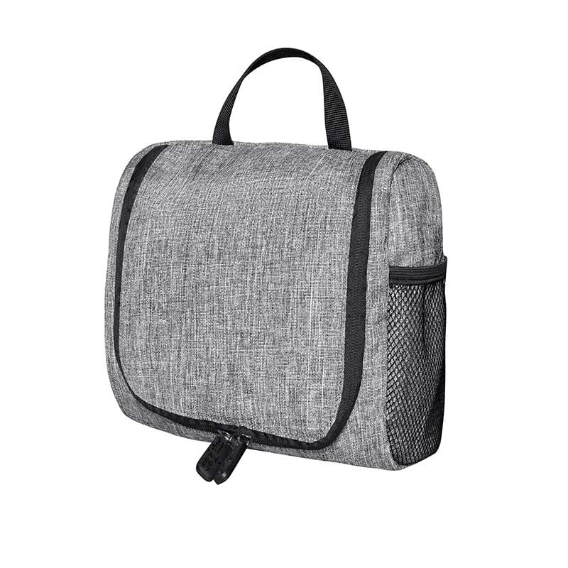 RABBONIX Polyester Cosmetic Makeup Organizer Toiletry Bag for Women & Men | Color Grey | Pack of 01, Travel - Image 1