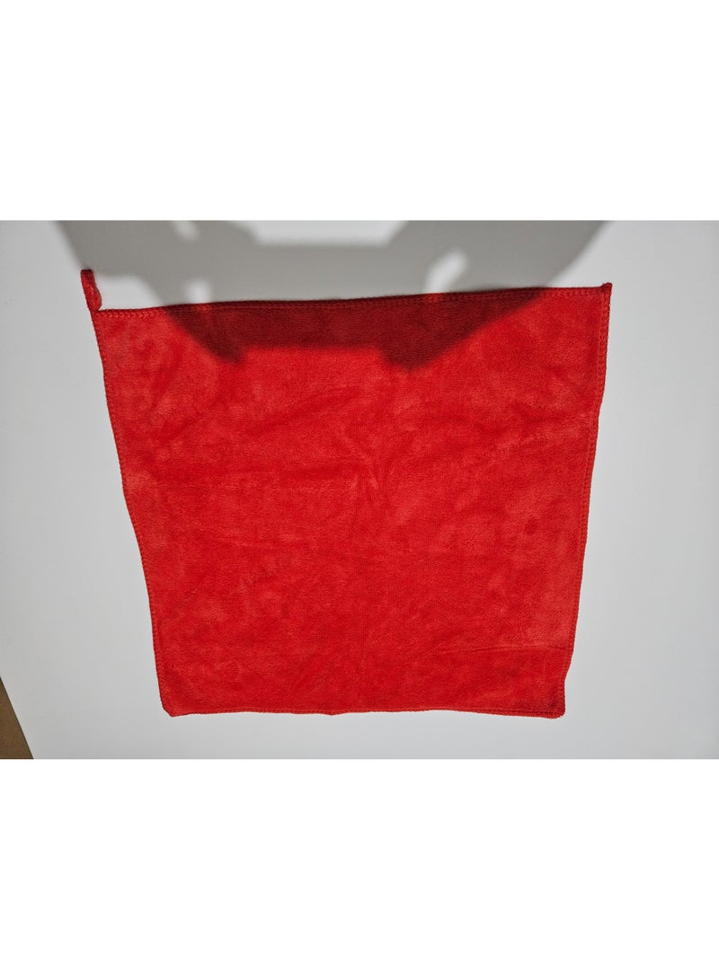 أنجاد منشفة سيارة ناعمة من Microfiber، مجموعة من 4 قطع بحجم 40x40، متعددة الأغراض وألوان متعددة، للتجفيف والمسح والتنظيف في المنزل، مجموعة من 4 قطع - Image 4