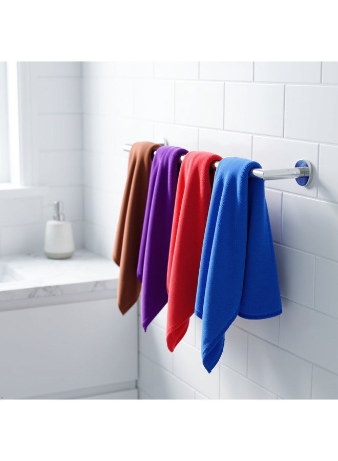 أنجاد منشفة سيارة ناعمة من Microfiber، مجموعة من 4 قطع بحجم 40x40، متعددة الأغراض وألوان متعددة، للتجفيف والمسح والتنظيف في المنزل، مجموعة من 4 قطع - Image 3