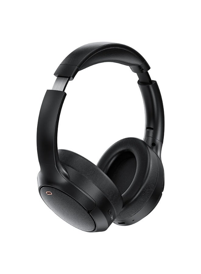 ACEFAST Wireless Over Ear Headphones H6, 55 Hours of Continuous Music Playback, ACTIVE Noise Cancelling, 40mm Professional-Grade Hi-Fi Drivers, Foldable earcups -  Black - Image 2
