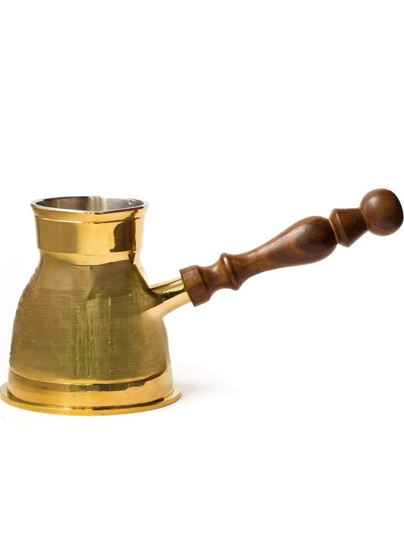 Bin Shihon Turkish Copper Pot  With Wooden Handle Made In India - Image 2