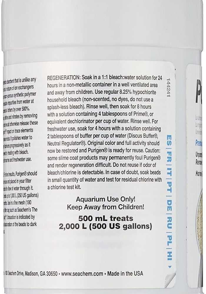 Seachem Purigen 500ml - Ultimate Filtration for Marine and Freshwater Aquariums - Image 3