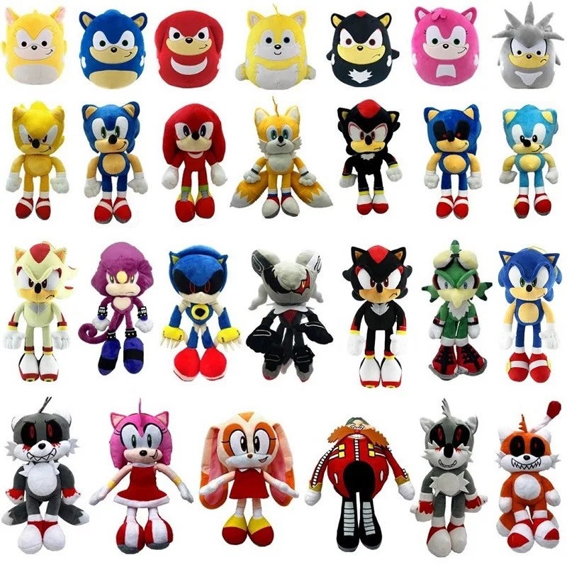 Y&D 30cm Sonic the Hedgehog Plush Toy – Official Movie-Inspired Soft Stuffed Animal for Kids, Perfect Children's Gift - Image 2