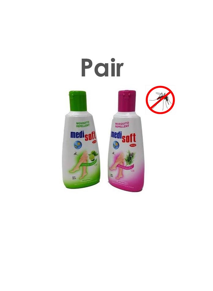 مجموعة من عبوتين برائحة الروزماري طارد البعوض و بالليمون الأخضر 100 مل لكل منهما