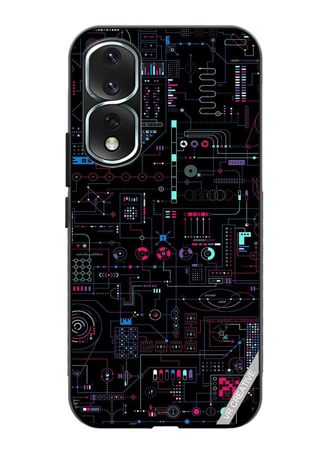 VR CREATIVE Protective Case Cover For Honor 80 Pro Circuit Design Multicolour - Image 1