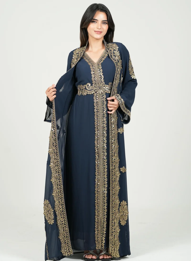 AL BENT AL SHARQIEH women embroidered kaftan dress jalabia