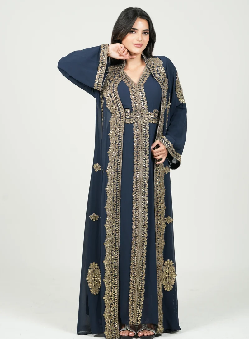 AL BENT AL SHARQIEH women embroidered kaftan dress jalabia