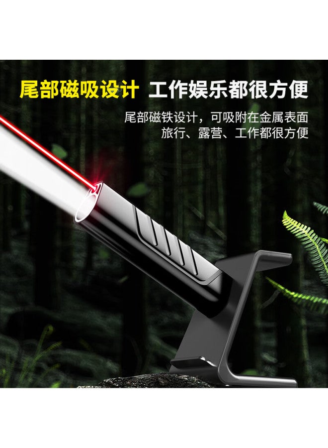 Whist D10 High-intensity Flashlight, Magnetic Illumination Lamp, Red Laser Pointer, Cat Teaser Pen, Outdoor Long-range Emergency Light, Rechargeable, Ultra-bright, Multifunctional Led Long-range Light, Long Battery Life For Outdoor Use