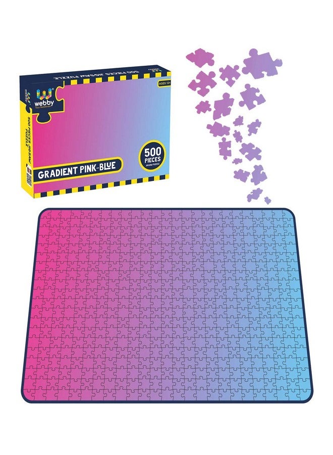 Webby Gradient Pink-Blue Jigsaw Puzzle, 500 Pieces - Image 2